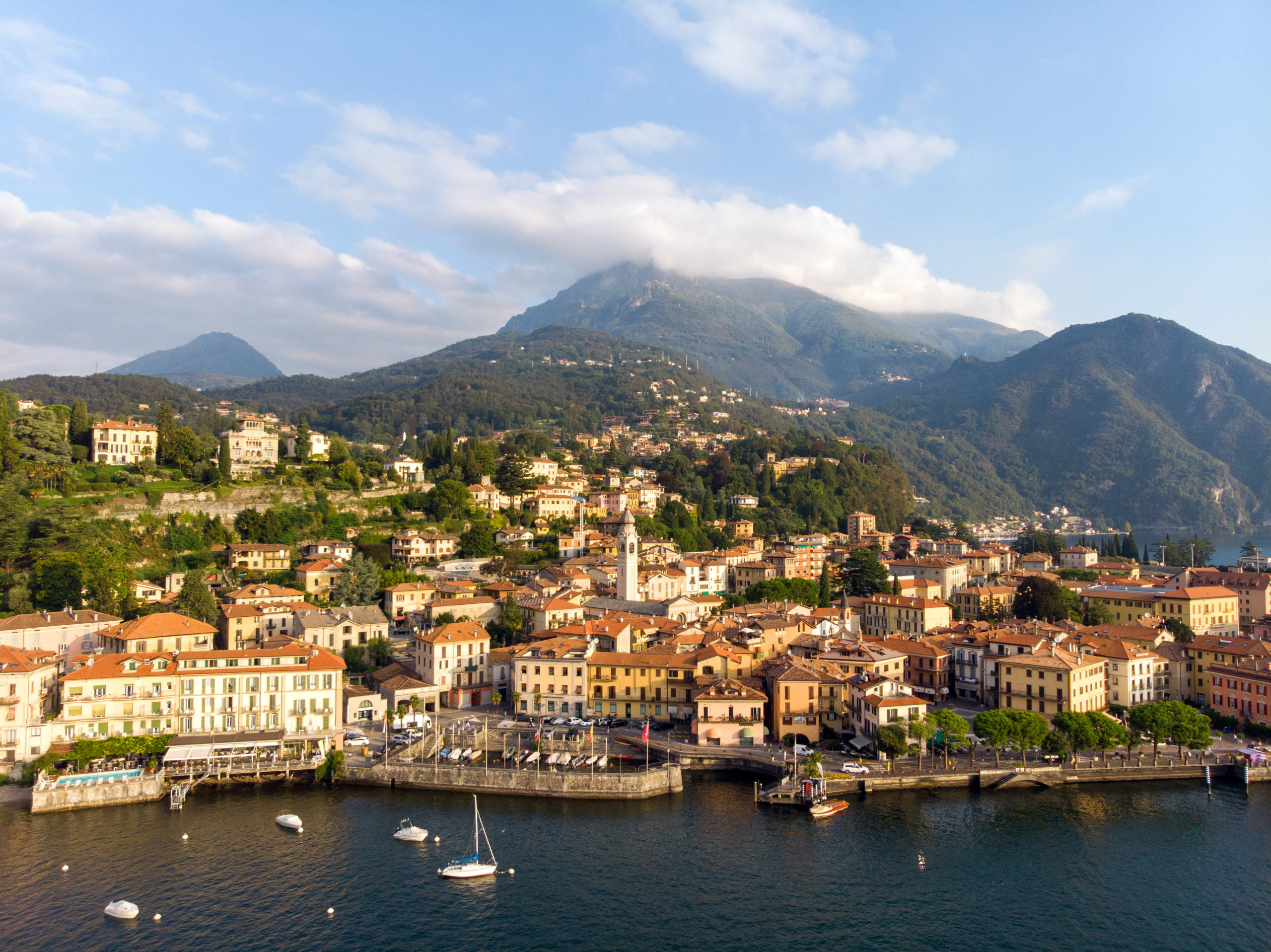 aerial view_menaggio_lake como _Hotel Loveno